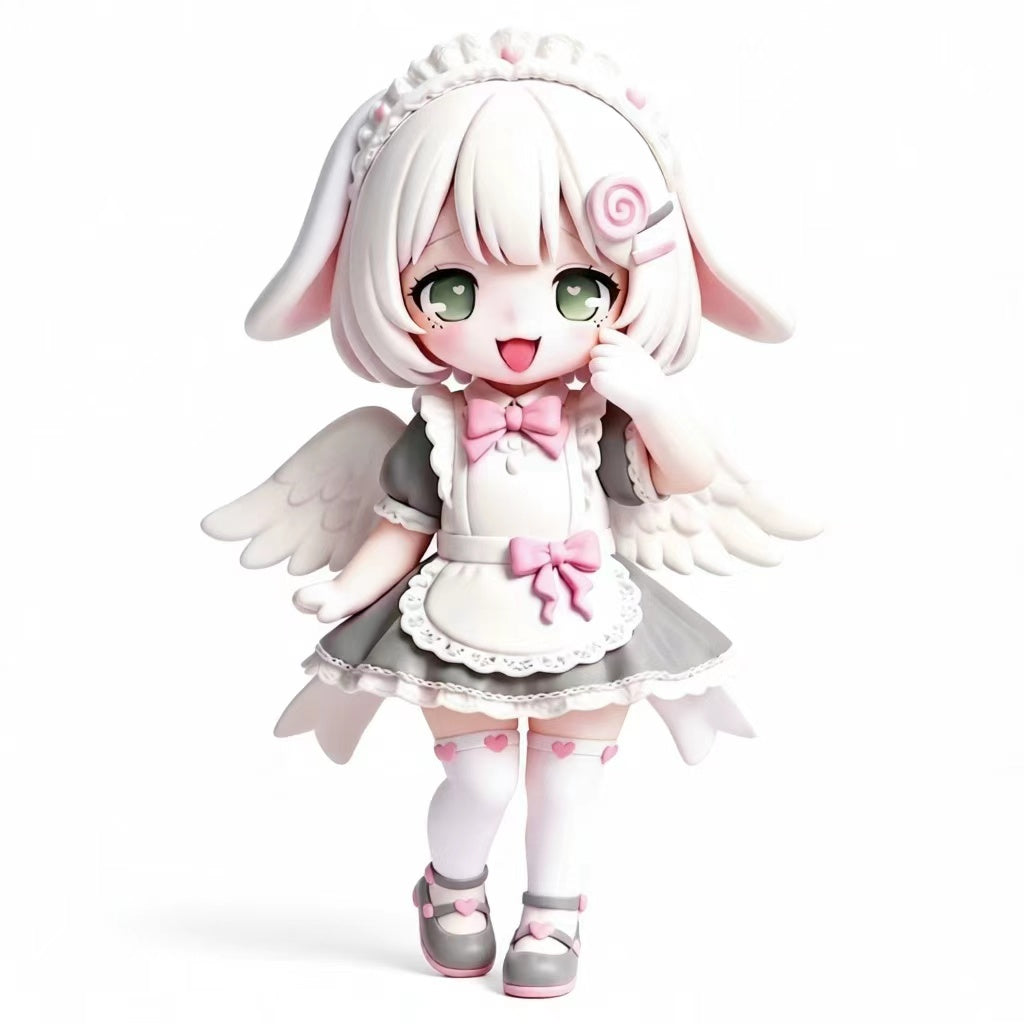 【BIBI】月光下的女僕 ♡ 原創純白系Figure 10cm 限定版